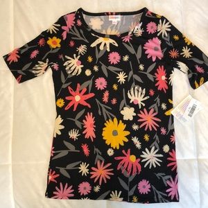 NWT! Floral LulaRoe Gigi Fitted Top